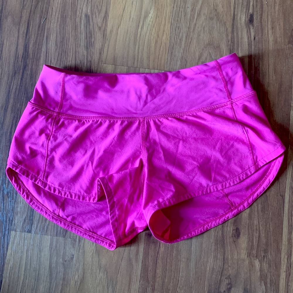 Lululemon Sonic Pink 2’’ Speed Up Short’s